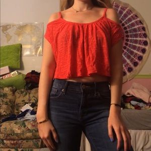3/$15 Cold Shoulder Crop Top